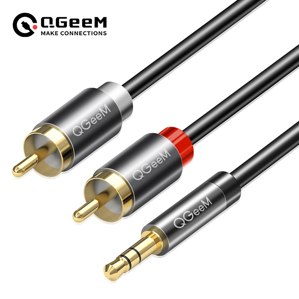 Home Cinema Subwoofer - QGeeM câble RCA 2RCA à 3.5