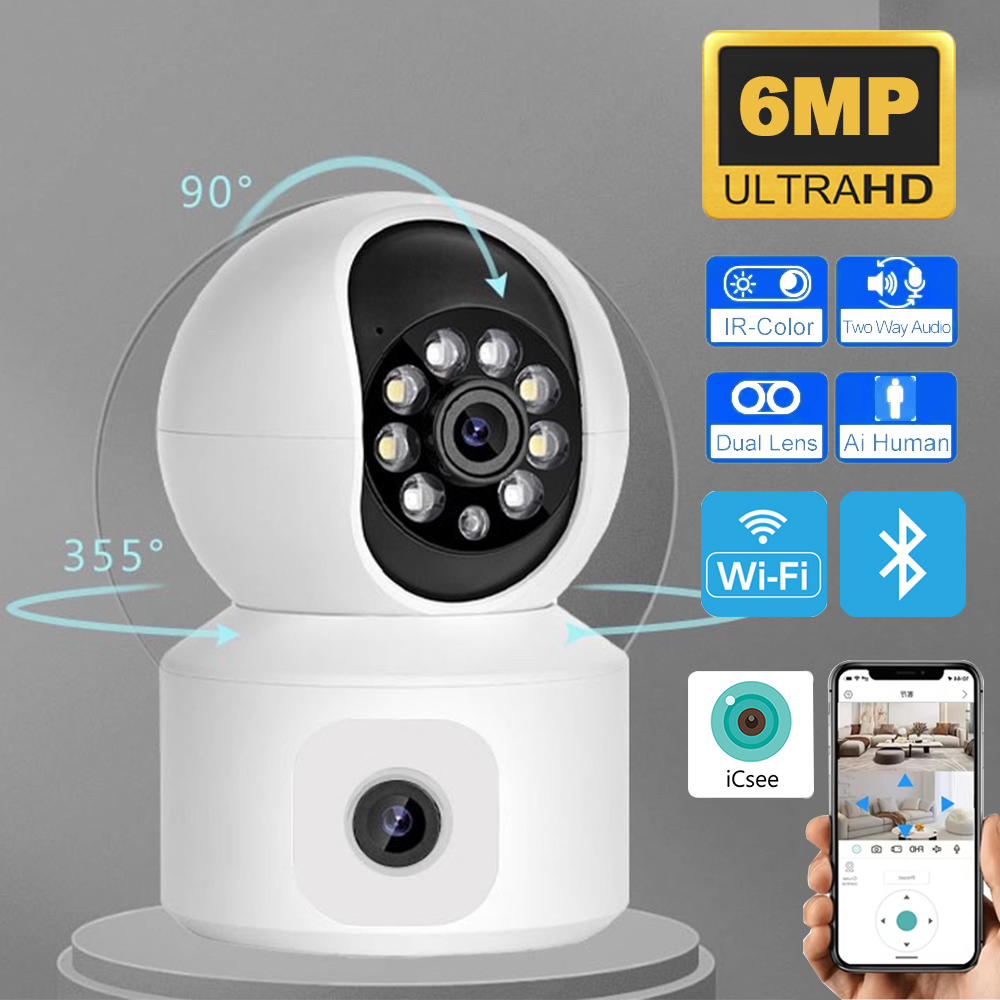 Home Cinema Sony - Caméra IP WiFi iCsee 6MP à
