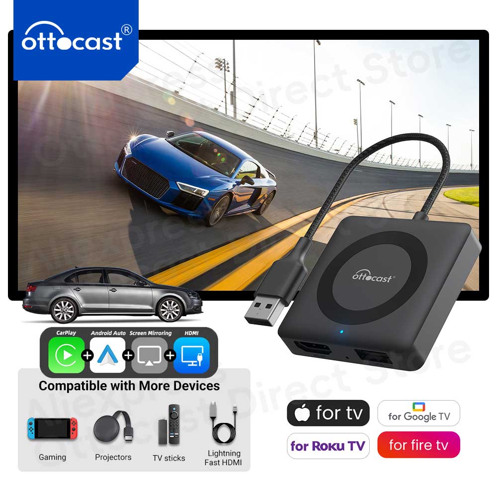 Smart Tv Stick - Bitions-Adaptateur CarPlay Android Auto sans fil