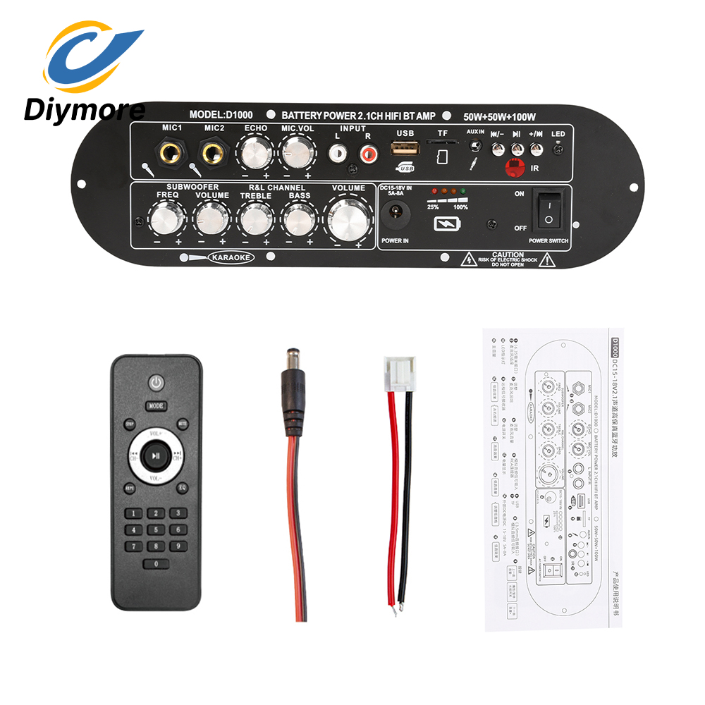Home Cinema Subwoofer - Carte amplificateur Bluetooth 2.1 canaux 100W