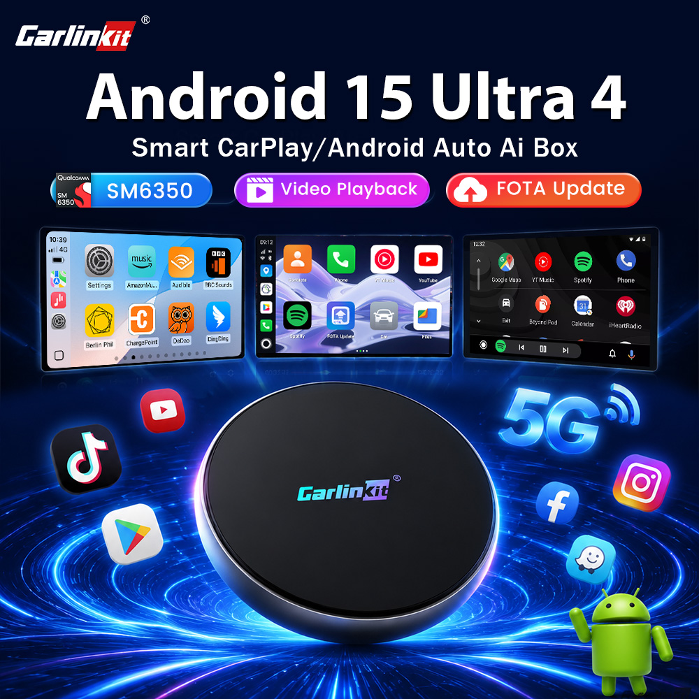 Home Cinema Youtube - Adaptateur sans fil Carlinkit Android 15
