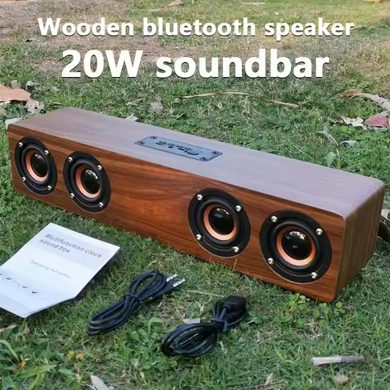Haut-parleur Bluetooth en bois - Soundbar Bluetooth Home avis et prix