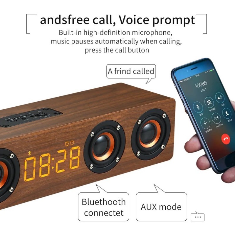 Haut-parleur Bluetooth en bois - Soundbar Bluetooth Home avis et prix
