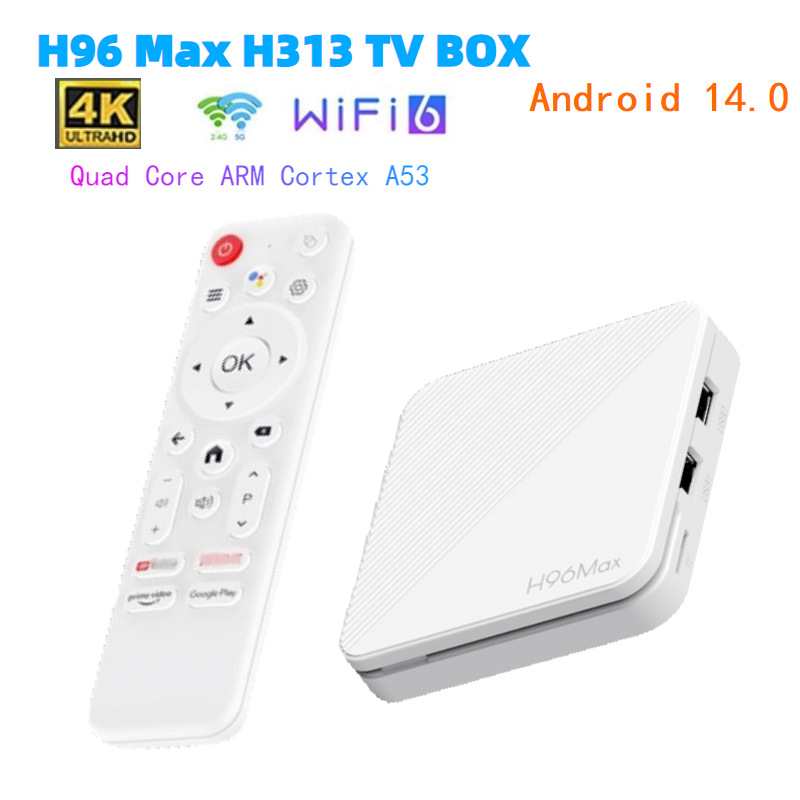H96 MAX Allwinner H313 Quad Co - Home Cinema Youtube avis et prix