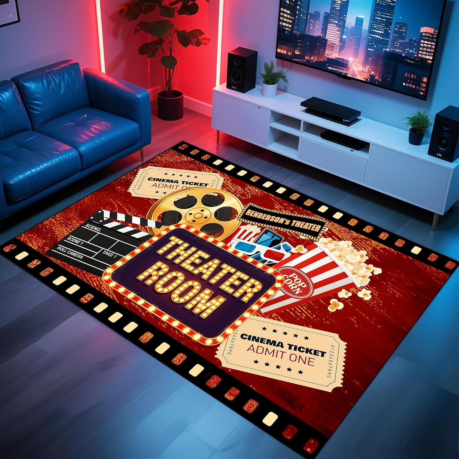 Tapis de cinéma gravé avec un  - Home Cinema Experience avis et prix