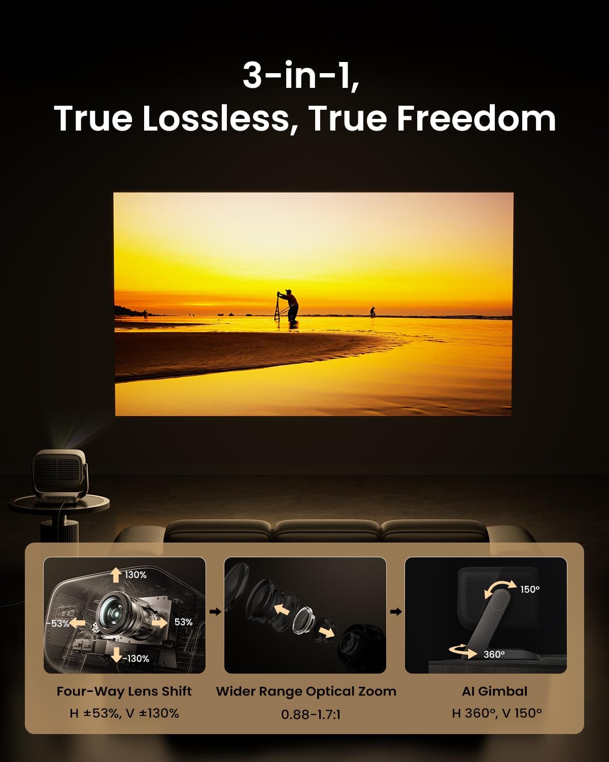 Projecteur laser triple 4K ult - Home Cinema Ultimea avis et prix