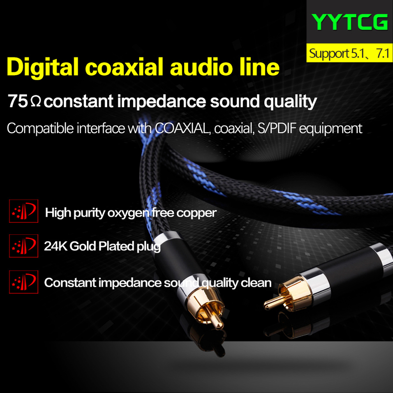 Hi-End DAC 75ohm Rca à Rca mâl - Home Cinema Subwoofer avis et prix