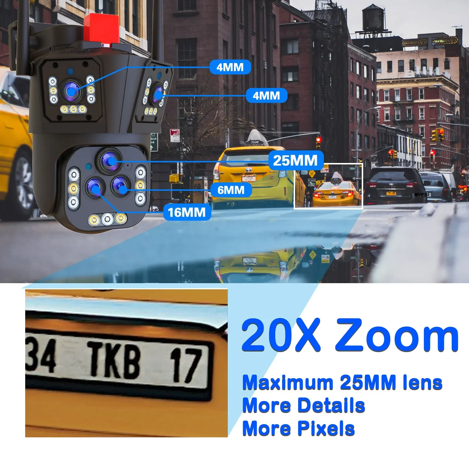 Ultra 20MP 10K WIFI PTZ contrô - Home Cinema Sony avis et prix