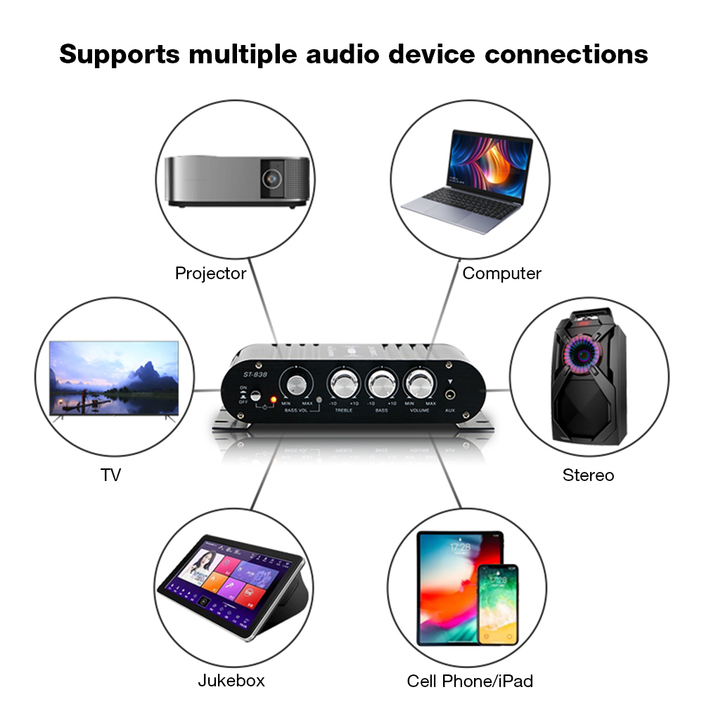 ST-838 amplificateurs de ciném - Home Cinema Subwoofer avis et prix