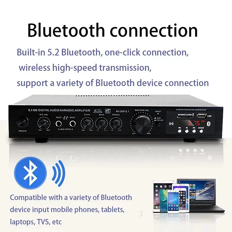 AV-369BT Bluetooth 5.1 amplifi - Home Cinema Installation avis et prix